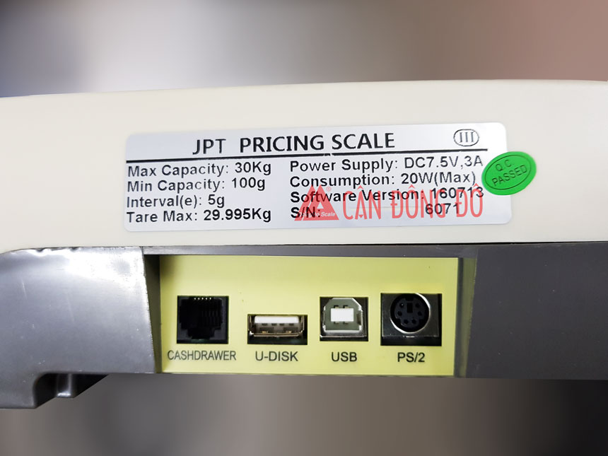 Cổng kết nối cân điện tử tính tiền siêu thị JPT Jadever
