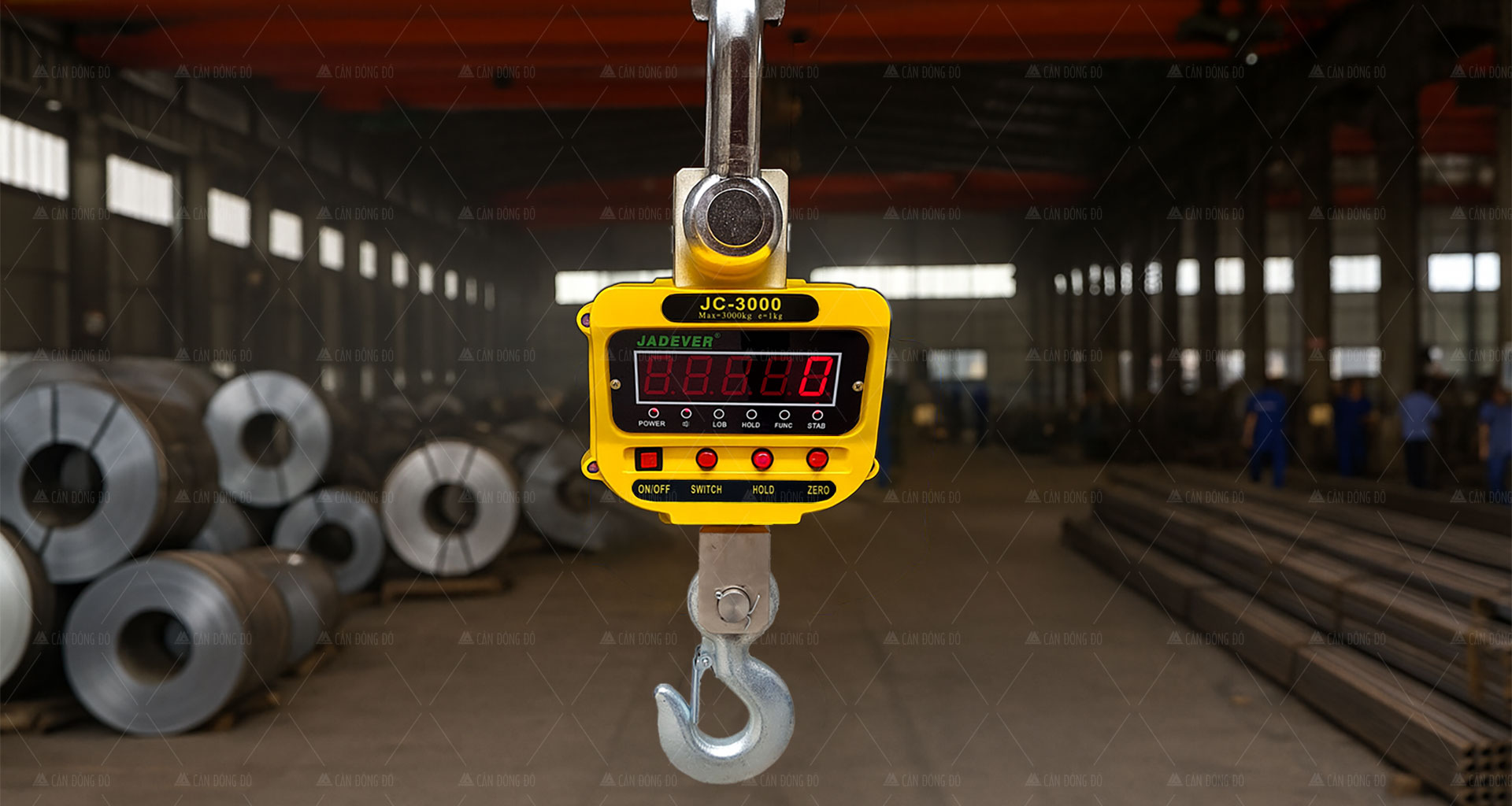 Cân Treo Jadever JC 3 Tấn - móc xoay 360°, 2 mức độ chính xác
