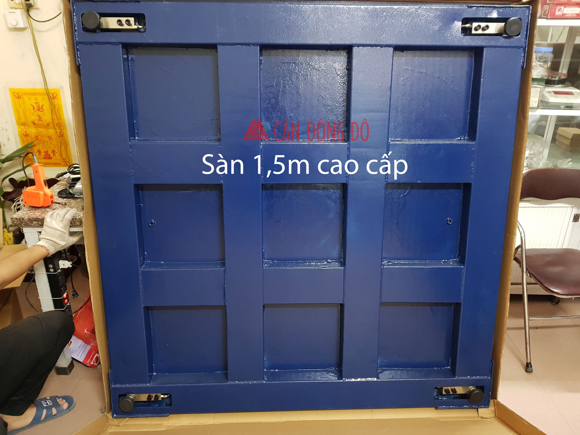 Cân Sàn Lila 1.5x1.5m 5 Tấn - Khung gia cố, chịu tải đơn điểm