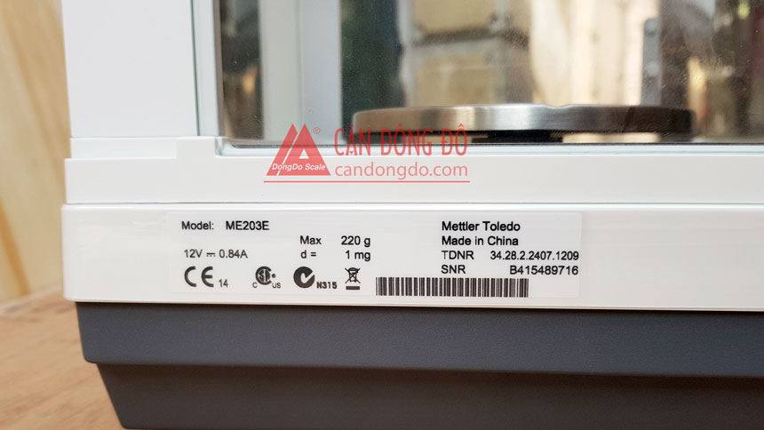 Cân phân tích ME203E (220g/0,001g) - Mettler Toledo
