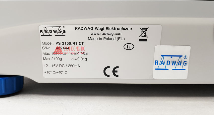 Cân kỹ thuật PS2100, PS4500, PS6000 (R1/R2 - 2.100g - 4.500g - 6.000g/0,01g) - Radwag