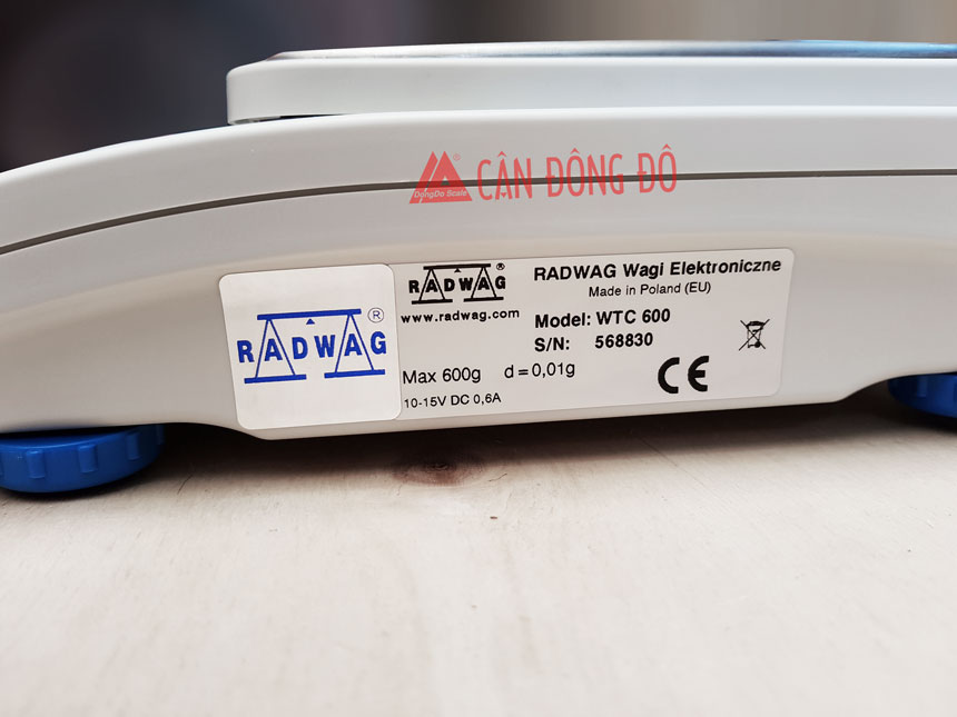 Cân kỹ thuật WTC600 (600g/0,01g) - Radwag