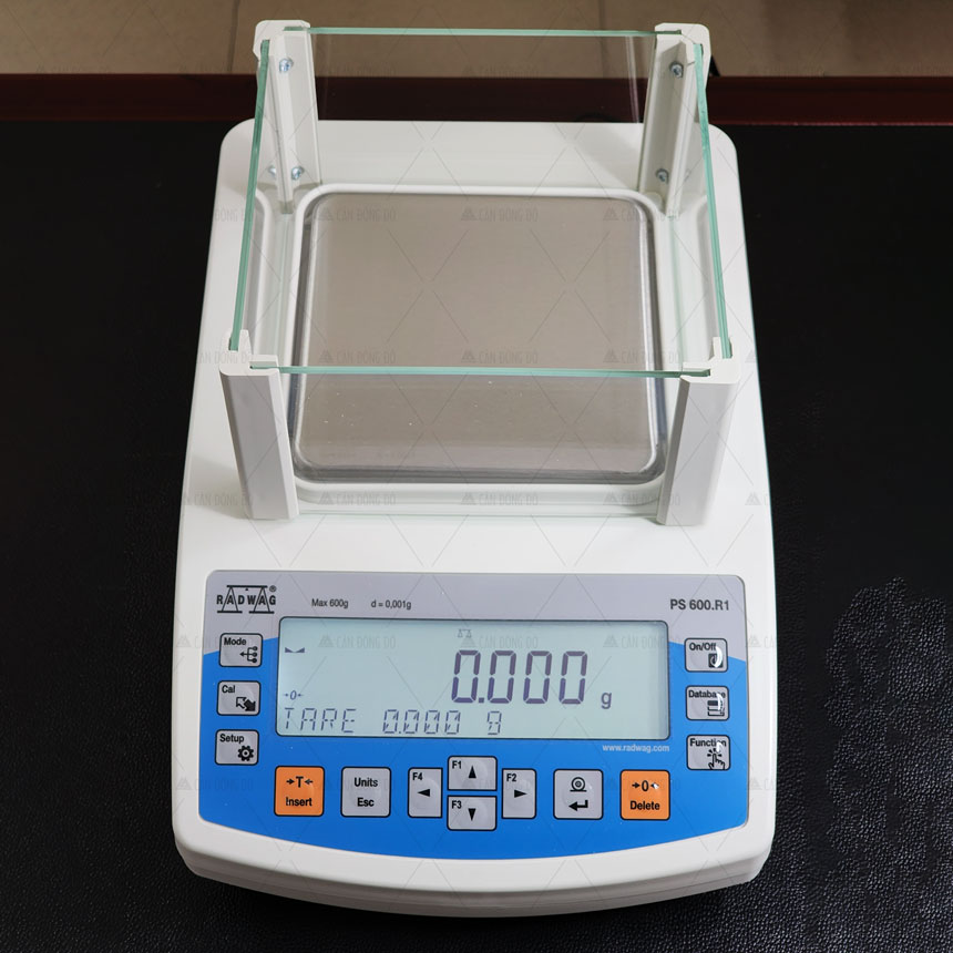 Cân phân tích Radwag PS 600 R1/R2 (600g/0,001g) có kết nối wifi. Sx tại Châu Âu