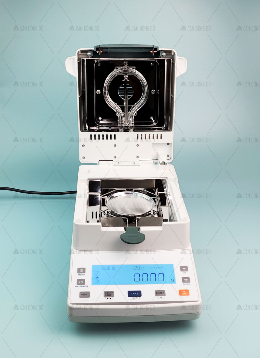 Thiết bị phân tích độ ẩm XY-100MW-A: 110g/1mg/0,01%, loadcell HBM (Đức)