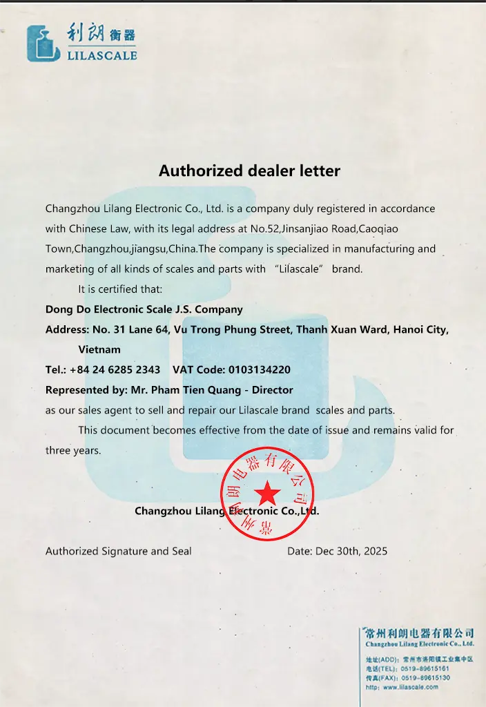 Chứng thư ủy quyền Lilascale 2026-2029