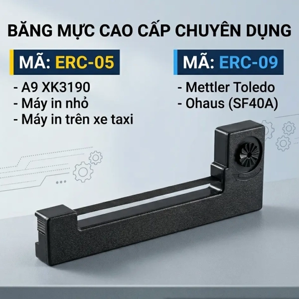 Băng Mực Cân Điện Tử ERC-05 & ERC-09