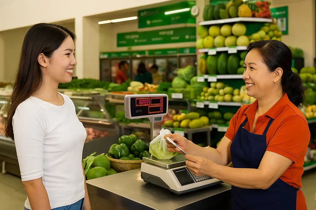 Cân Siêu Thị JPT Jadever, Tính Tiền In Hóa Đơn
