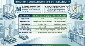 Chỉ Số d Và e Trên Cân Điện Tử Là Gì