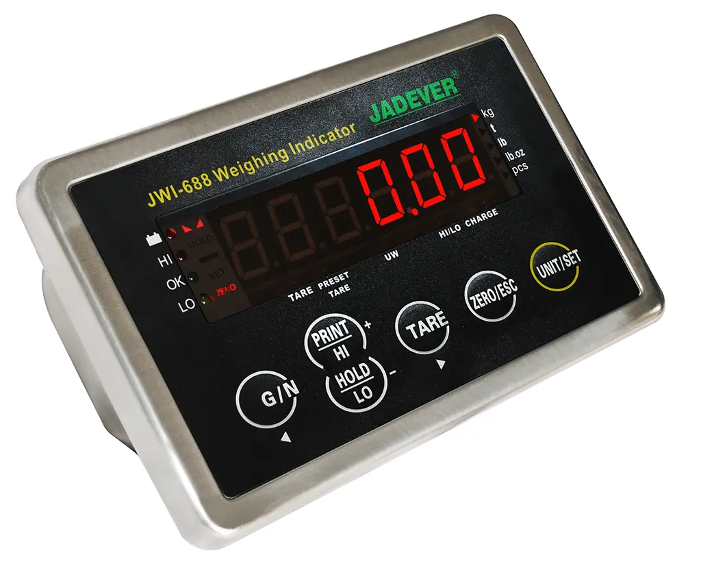 Đầu Cân Điện Tử JWI-688 Jadever Chuyên Cân Động Vật – Vỏ Inox Chống Gỉ