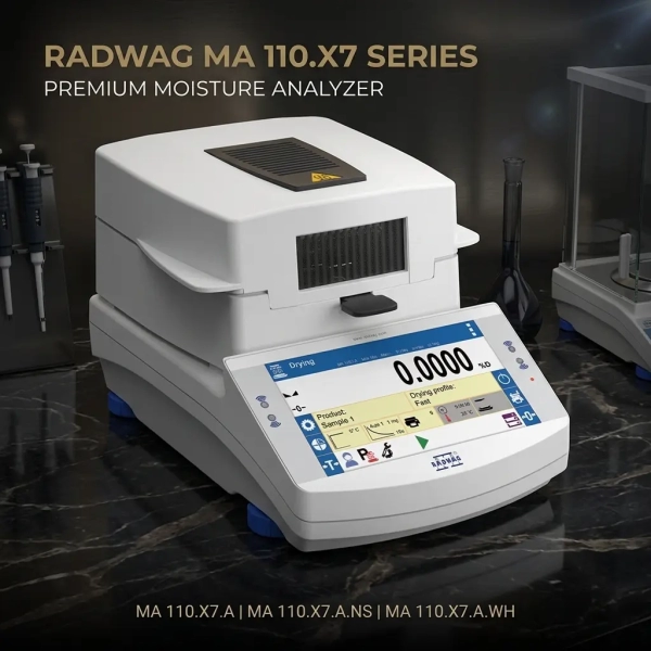 Thiết bị phân tích độ ẩm Radwag MA 110.X7.A | MA 110.X7.A.NS | MA 110.X7.A.WH